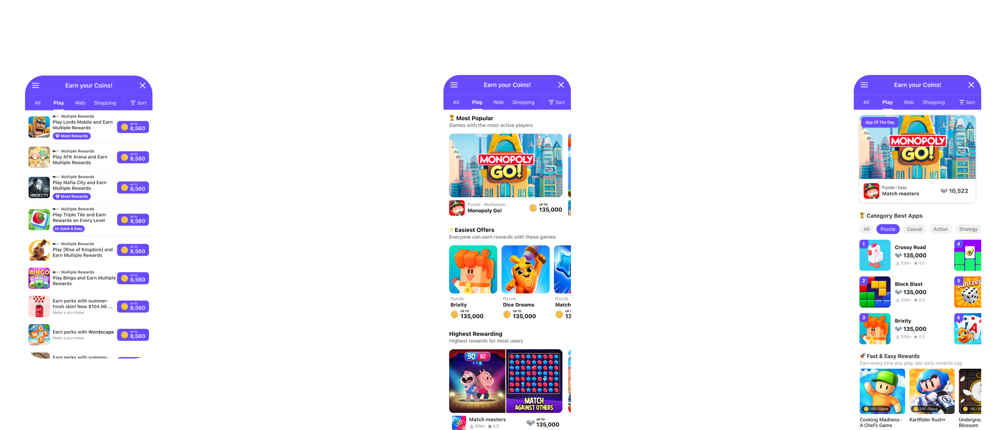 이터레이션 결과 — 개인화 큐레이션이 적용된 개선된 Play tab